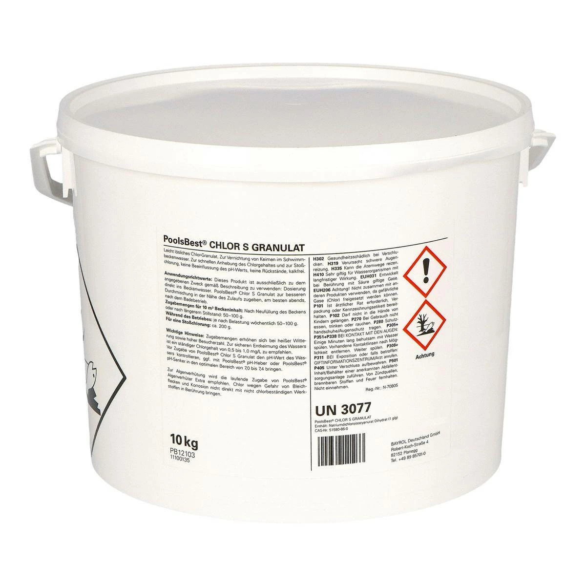 10 Kg - PoolsBest® Chlorgranulat S Schnelllöslich 56% Aktivchlor 4 10 Kg - PoolsBest® Chlorgranulat S Schnelllöslich 56% Aktivchlor – Bild 2