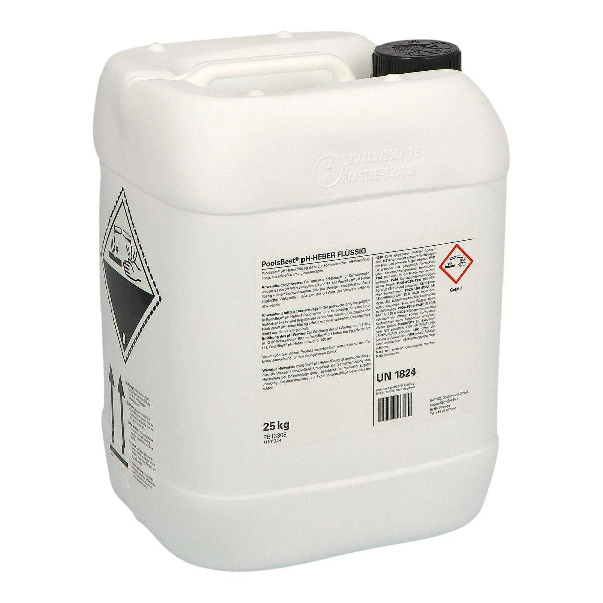 25 Kg - PoolsBest® PH-Heber Flüssig 30%ig 4 25 Kg - PoolsBest® PH-Heber Flüssig 30%ig – Bild 2