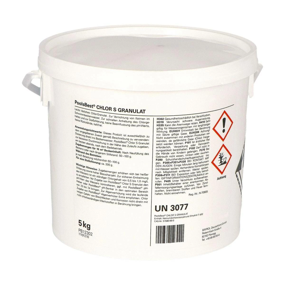5 Kg - PoolsBest® Chlorgranulat S Schnelllöslich 56% Aktivchlor 4 5 Kg - PoolsBest® Chlorgranulat S Schnelllöslich 56% Aktivchlor – Bild 2