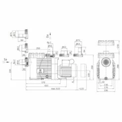 Speck BADU Gamma Eco VS, 230V - 1,10 KW 8 Speck BADU Gamma Eco VS, 230V - 1,10 KW -Schwimmbad Verkaufs-Shop Badu Gamma Zeichnung 1280x1280 2