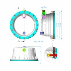 Befestigungsflansch Inkl. Schrauben Für ASTRALPOOL Einbaunische 17805 -Schwimmbad Verkaufs-Shop Befestigungsflansch Zeichnung 70112662 1280x1280