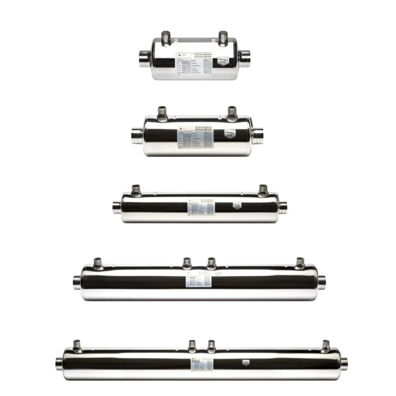Wärmetauscher Daprà HWT Edelstahlglattrohr 3 Wärmetauscher Daprà HWT Edelstahlglattrohr