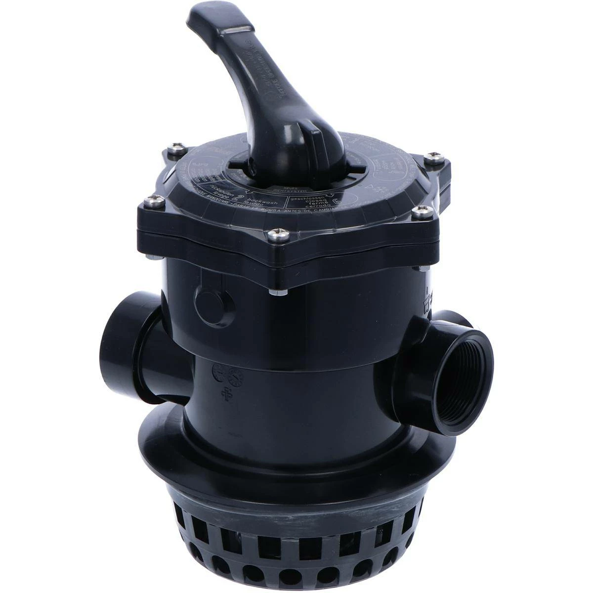 Praher 6-Wege Ventil Top Mount 12-s Schwarz Gewinde Mit Klemmring 6 Praher 6-Wege Ventil Top Mount 12-s Schwarz Gewinde Mit Klemmring – Bild 4