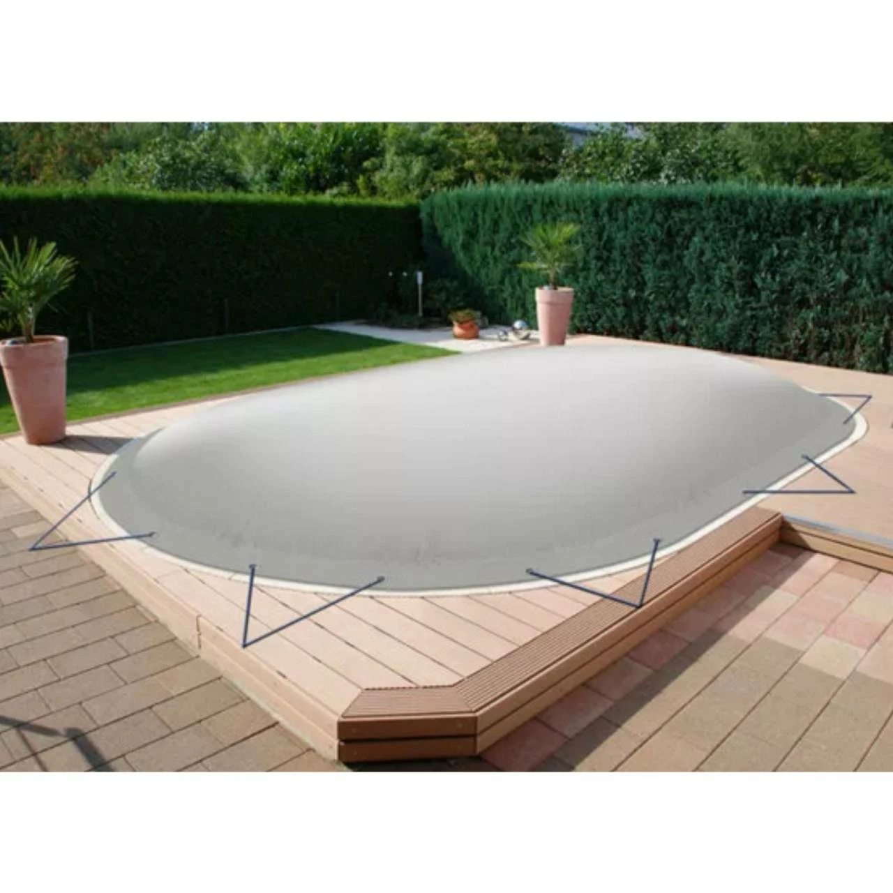 Aufblasbare Poolabdeckung Für Ovalformbecken 4 Aufblasbare Poolabdeckung Für Ovalformbecken – Bild 2