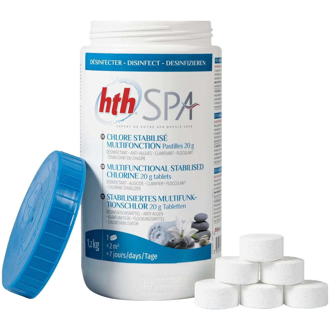1,2 Kg - Hth® Spa CHLOR MULTIFUNKTION TABLETTEN 20g 4 1,2 Kg - Hth® Spa CHLOR MULTIFUNKTION TABLETTEN 20g – Bild 2