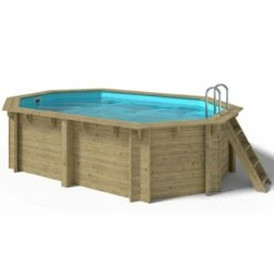 OKU Holzpool-Set EMOTION-FUN Oval 486 Cm X 336 Cm - Höhe 120 Cm
