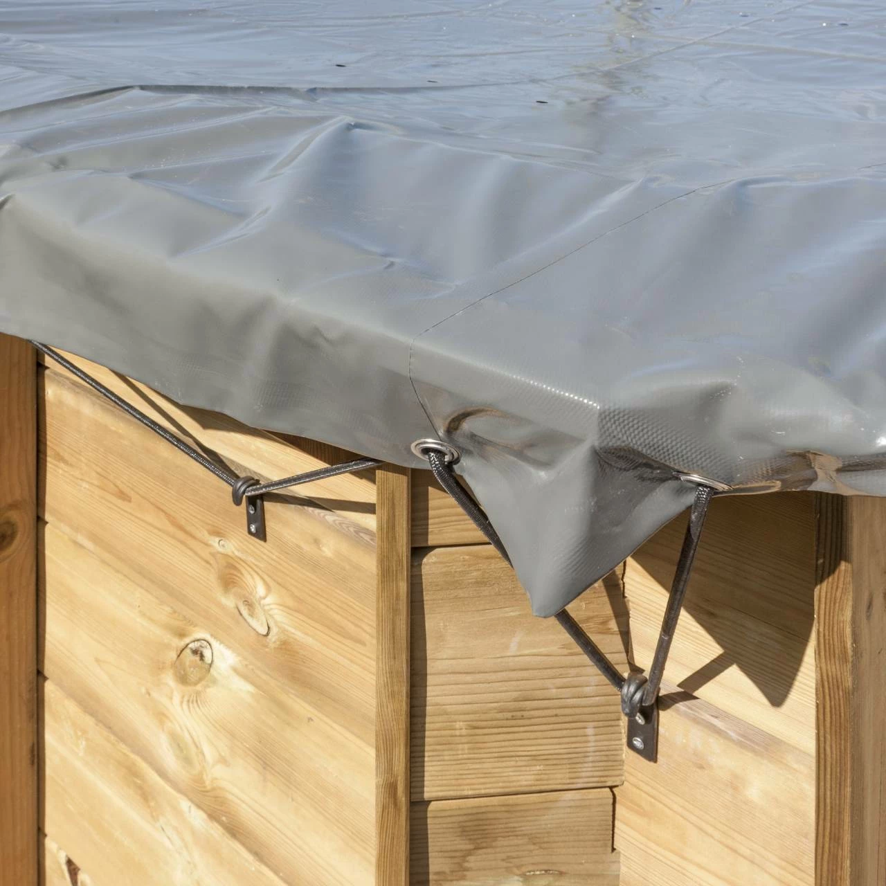 GRE Winterabdeckplane 580g/m² Für Echtholz Rechteckbecken Mint 3 GRE Winterabdeckplane 580g/m² Für Echtholz Rechteckbecken Mint