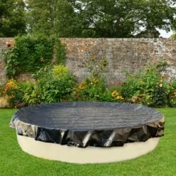 Winterabdeckplane Für Ovalformbecken 220 G/m² Mit Randverstärkung